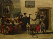 The Brunswick Monogrammist Itinerant Entertainers in a Brothel France oil painting artist